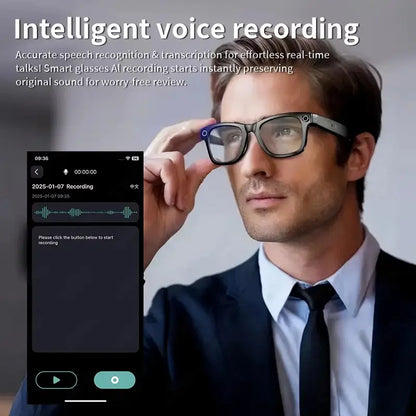 2025 Smart Glasses with HD 800W Camera – AI Translation, Video Recording, Bluetooth Calls & Voice Assistant Outdoor Sport Sunglasses