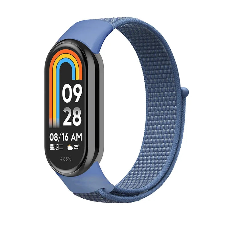 Nylon Sport Loop Strap for Xiaomi Mi Band 9 8 NFC – Replacement Wristband for Mi Band 7 6 5 4 3