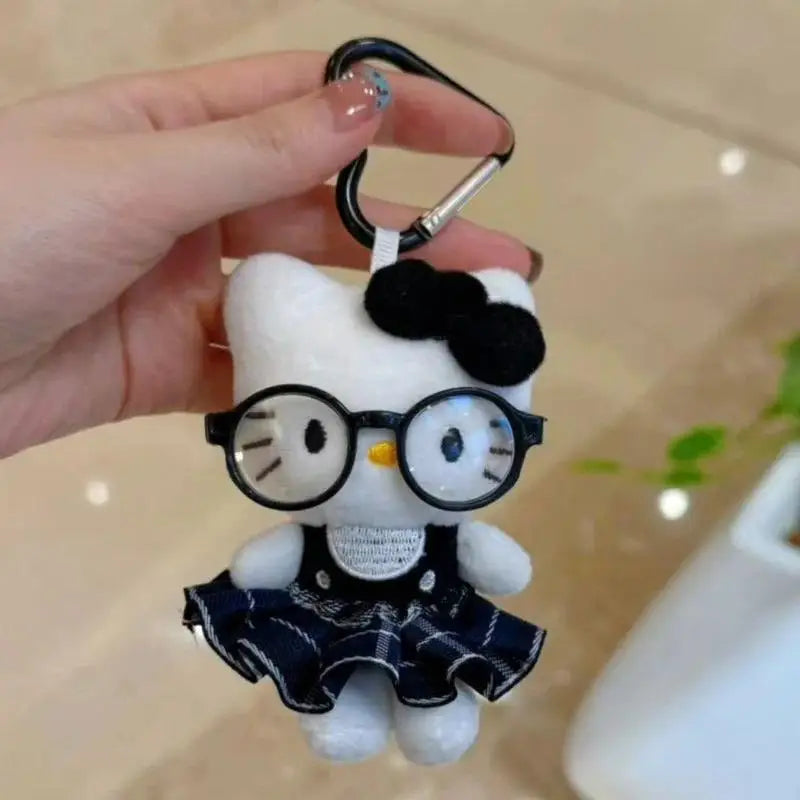 Cute Cartoon Girl Plush Keychain - Adorable Doll Bag Pendant & Gift for Girls