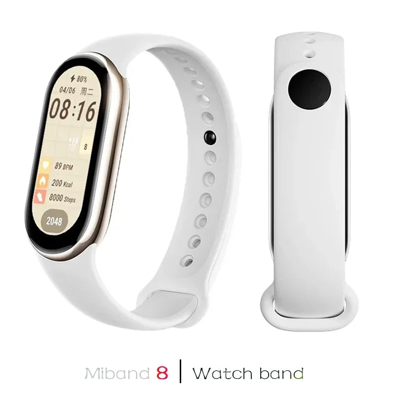 Waterproof Silicone Sport Strap for Xiaomi Mi Band 9/8/NFC – Replacement Smart Bracelet Accessory