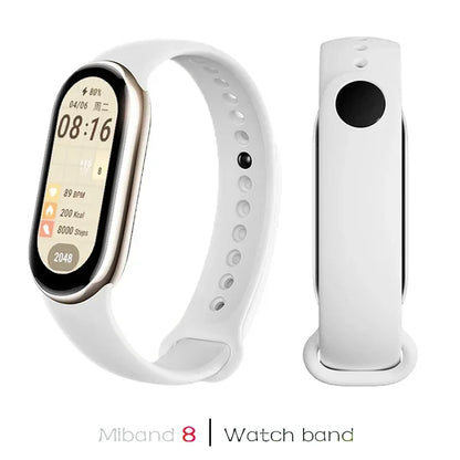 Waterproof Silicone Sport Strap for Xiaomi Mi Band 9/8/NFC – Replacement Smart Bracelet Accessory