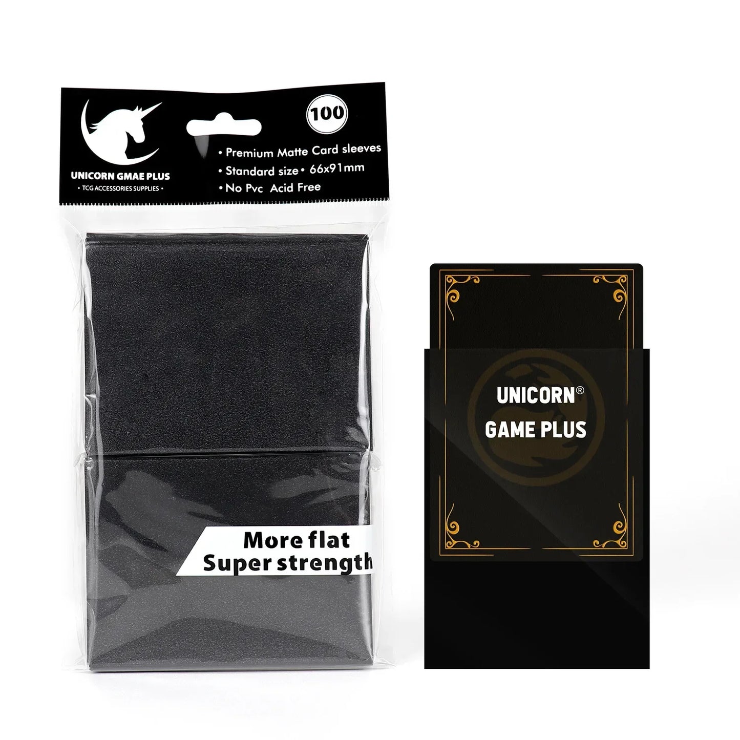 100PCS Matte Card Sleeves - 66x91mm TCG Trading Card Protectors for Pokémon, Tarot & Board Games