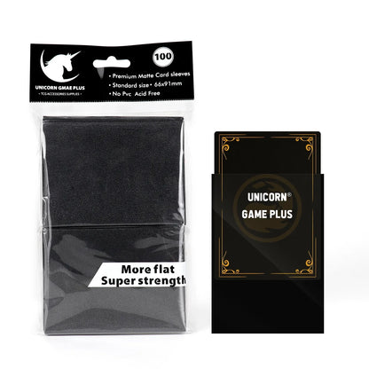 100PCS Matte Card Sleeves - 66x91mm TCG Trading Card Protectors for Pokémon, Tarot & Board Games