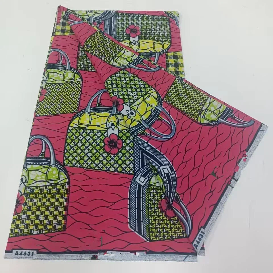 African Ankara Wax Print Fabric - 100% Cotton Batik Patchwork Sewing Material for Dresses & Crafts