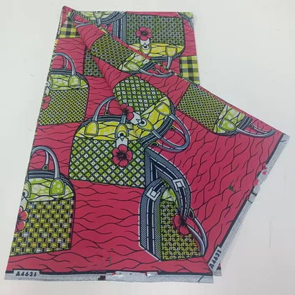 African Ankara Wax Print Fabric - 100% Cotton Batik Patchwork Sewing Material for Dresses & Crafts