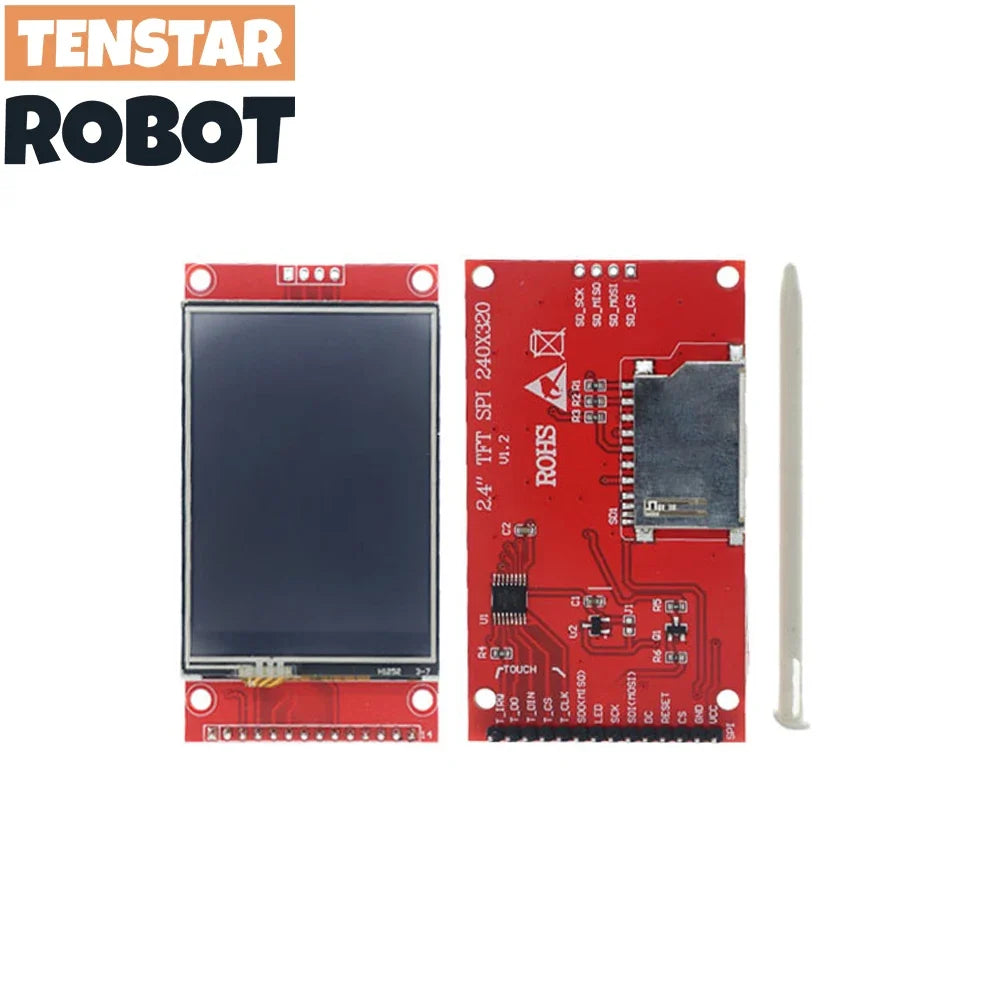 2.4/2.8-Inch TFT LCD Touch Display Module 240x320 - ILI9341 SPI Serial Screen with Touch Pen for Arduino DIY Projects