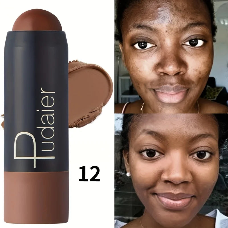 2-in-1 Foundation & Concealer Stick - Waterproof Full Coverage Long-Wear Makeup
