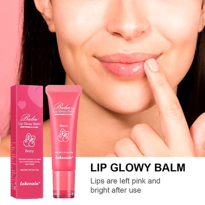 Moisturizing Lip Glow Balm - Hydrating Liquid Lip Gel Mask for Smooth Plump Lips, Dead Skin Removal & Lip Line Care 10g