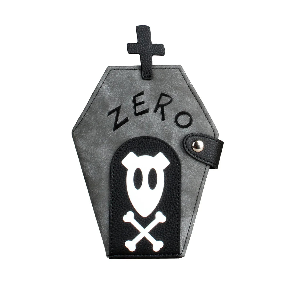 Niche Coffin-Shaped Clutch Wallet – Women's Bifold Coin Purse, Halloween Gift Idea