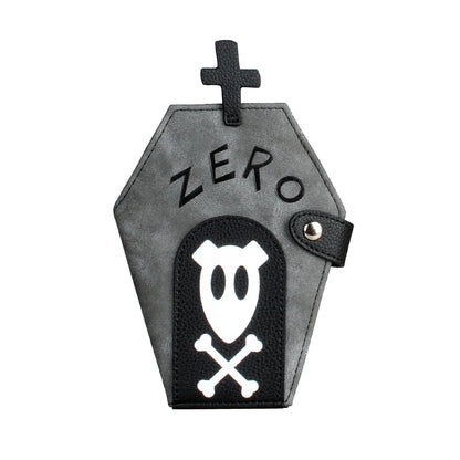 Niche Coffin-Shaped Clutch Wallet – Women's Bifold Coin Purse, Halloween Gift Idea
