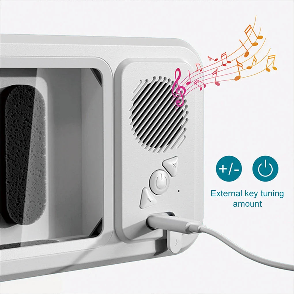 Waterproof Bathroom Phone Holder with Bluetooth Speaker – 360° Rotating Touch Screen Stand for Bath & Shower Entertainment