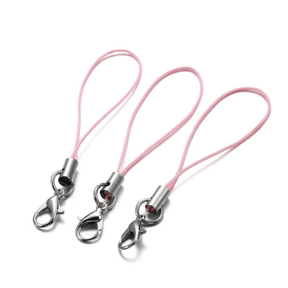 20/50/100PCS Lanyard Strap Cords - Lobster Clasp Rope Keychains for Charms, Pendants, Mobile Accessories & DIY Crafts