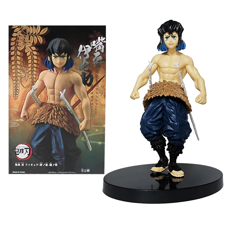 Demon Slayer Anime Figures – Kimetsu No Yaiba Tanjiro Nezuko Zenitsu Inosuke Action Doll Toys