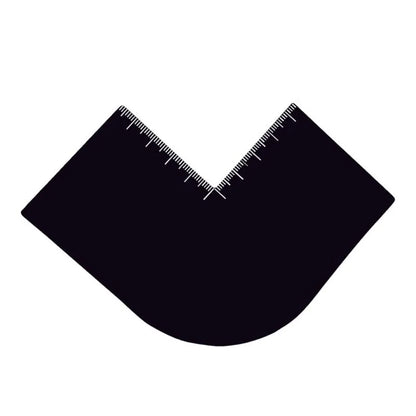 Reusable Barber Lineup Card - Beard & Hairline Shaping Tool with Measurement Guide
