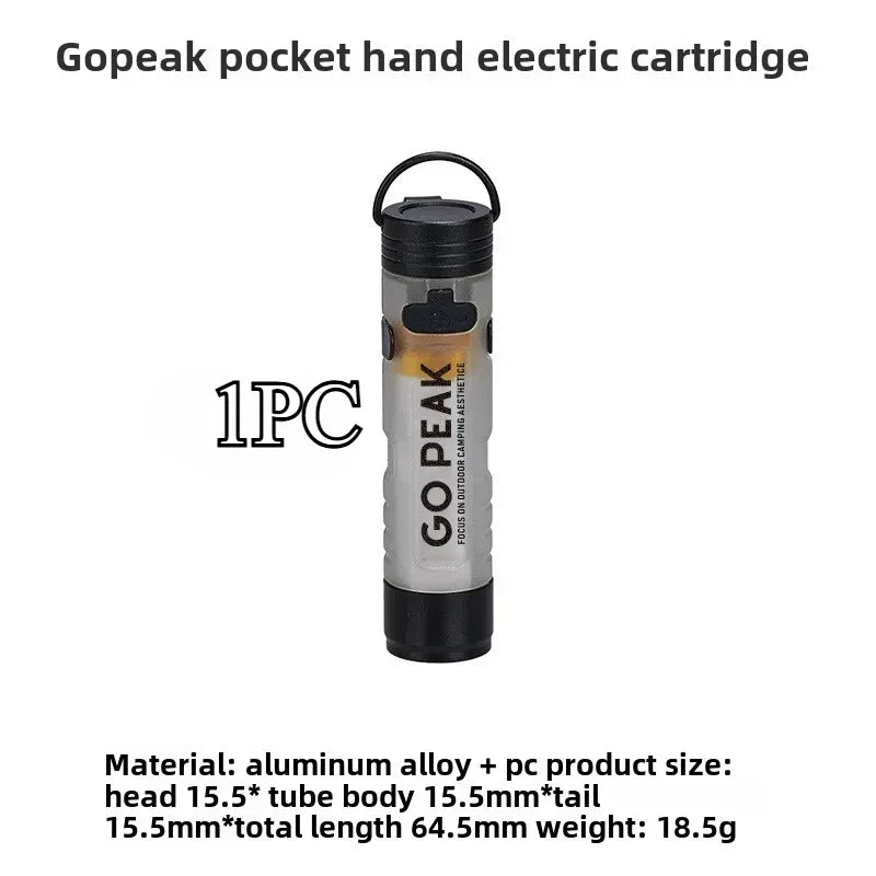 MOUNTAINHIKER LED Pocket Hat Clip Flashlight – Portable Rechargeable Clip-On Light for Camping & Outdoor Use