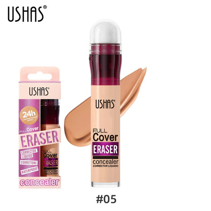 USHAS Sponge Head Concealer – Black Circles, Tear Marks, Acne & Skin Imperfections Waterproof Foundation Makeup Eraser