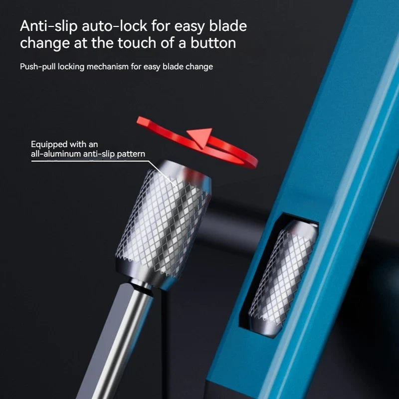 Pen-shaped DIY Aluminum Handle Carving Knife with 10 Replaceable Horseshoe Art Blades