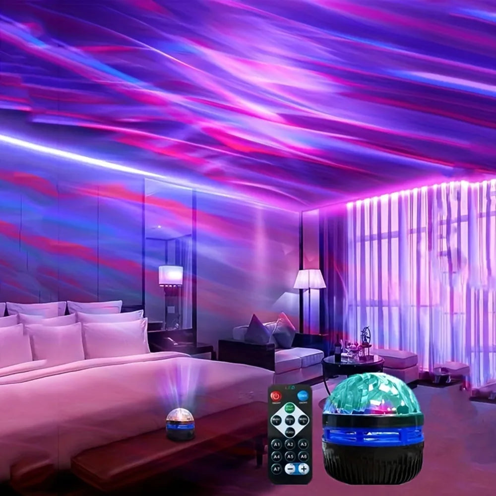 RGB Galaxy Star Projector - USB Powered Remote Control Night Light Lamp for Birthday Gifts Party Room Decor