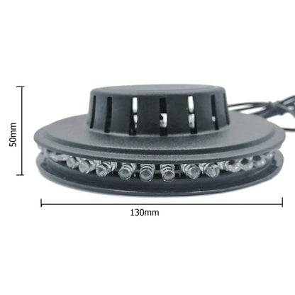 Sound Activated RGB Disco Light - USB Rotating LED Party Stage Light with Music Sync