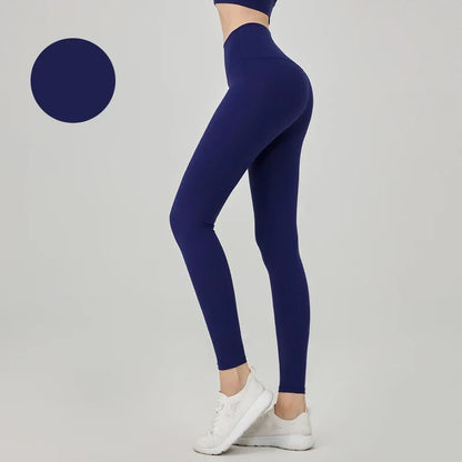 Women's High Waist Seamless Leggings - Naked Feel Push Up Yoga Pants For Fitness, Running & Gym Training