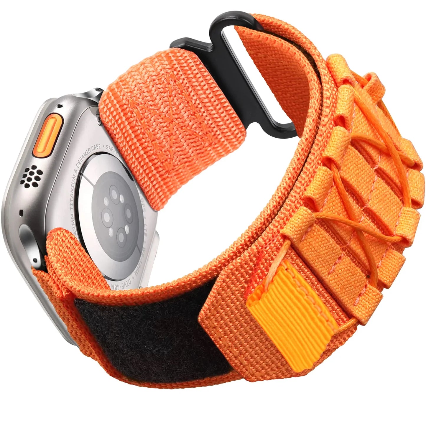 Tactical Nylon Strap for Apple Watch – Alpine Trail Loop Band for 40-49mm Series Ultra2, 11, 7-9, SE