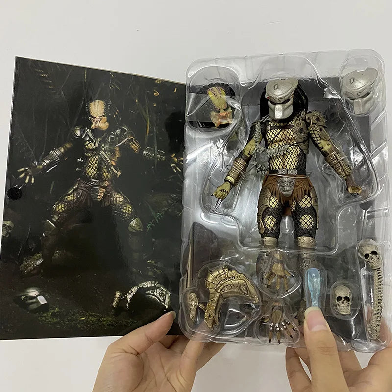 NECA Jungle Hunter Predator Action Figure – Alien Collectible Model, Joint Movable Doll, New Year Gift for Children