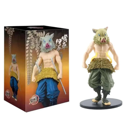 Demon Slayer Anime Figures – Kimetsu No Yaiba Tanjiro Nezuko Zenitsu Inosuke Action Doll Toys