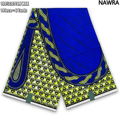 2026 African Real Wax Print Fabric - 100% Cotton Ghana Style Soft Ankara Pagne