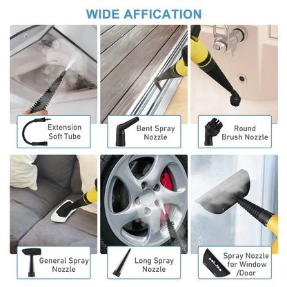 Handheld High-Temperature Steam Cleaner – Multi-Surface Kitchen, Bathroom & Car Cleaning Tool