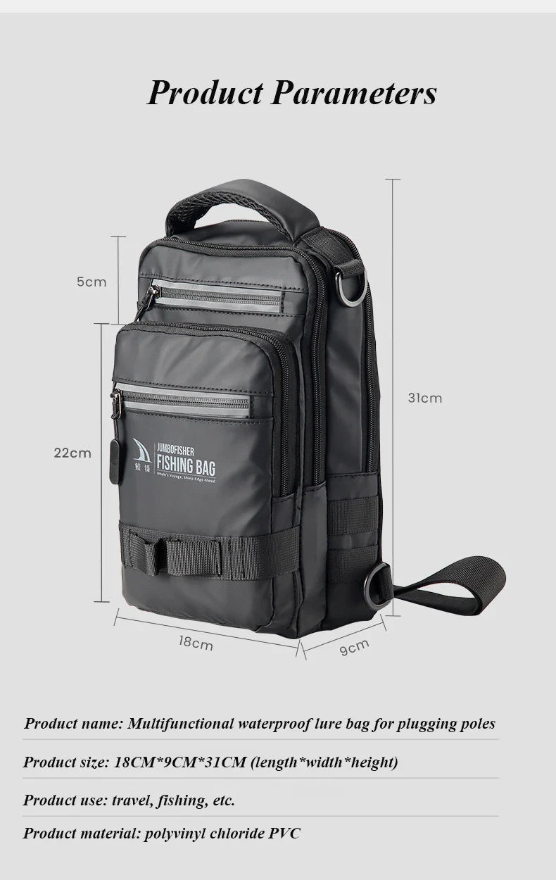 Multifunctional Fishing Backpack – Lightweight Tactical Gear Bag for Outdoor Fishing