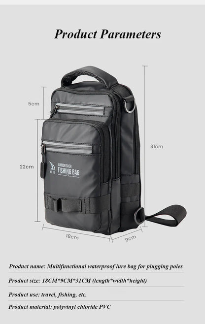 Multifunctional Fishing Backpack – Lightweight Tactical Gear Bag for Outdoor Fishing