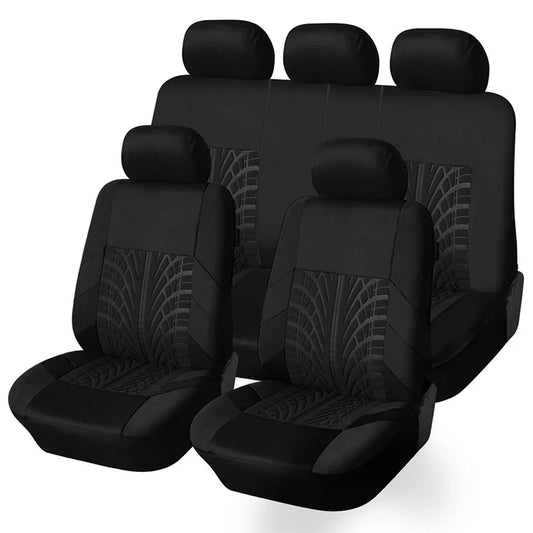 Customizable Four Seasons Universal Polyester Full Set Car Seat Covers – All-Season Automotive Interior Protection for Cars, SUVs & Vans