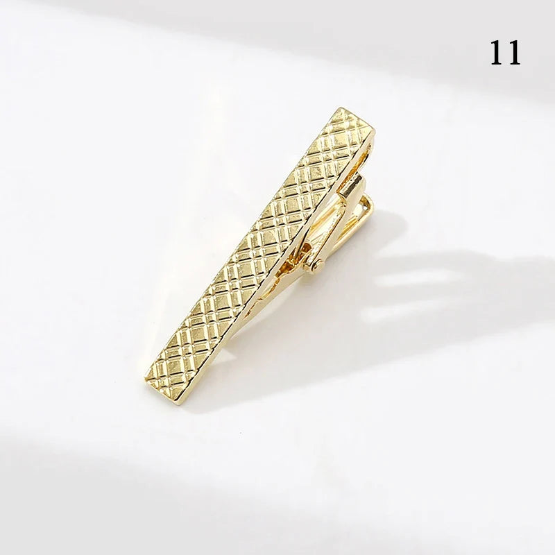 Men’s Fashion Tie Clip Pin - Metal Necktie Bar for Business, Wedding & Party Suit Accessories Gift