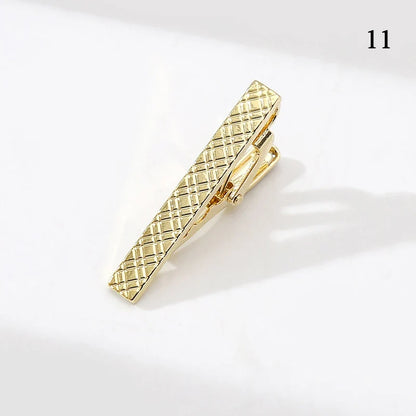 Men’s Fashion Tie Clip Pin - Metal Necktie Bar for Business, Wedding & Party Suit Accessories Gift