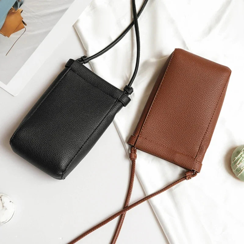 Women's PU Leather Shoulder Bag - Large Capacity Crossbody Handbag with Phone Pocket