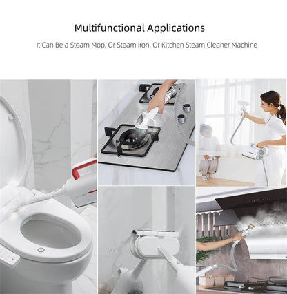 370ml Electric Steam Mop – 1500W Multifunctional Sterilization & Mite Removal Household Cleaner, 220V EU Plug