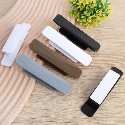 Self-Adhesive Drawer Handles: Set of 4/2PCS, Window Cabinet & Wardrobe Handle Organizer - Easy Paste Open Sliding Door Knob Auxiliary Device