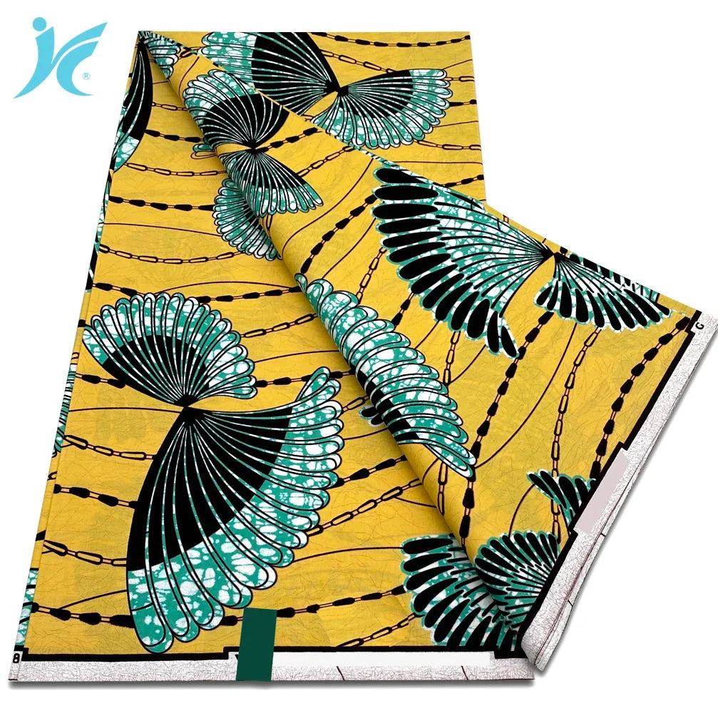 African Real Wax Print Fabric - 100% Cotton Ankara Sewing Material Wholesale Quality