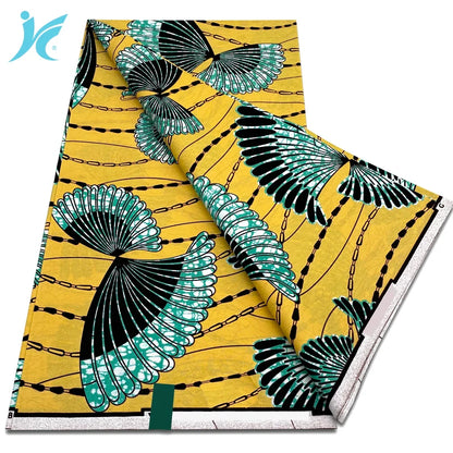 African Real Wax Print Fabric - 100% Cotton Ankara Sewing Material Wholesale Quality