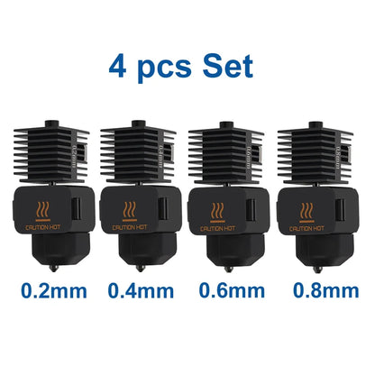 Hotend Kit for Bambu Lab A1 Mini 3D Printer – Hardened Steel Nozzle 0.2/0.4/0.6/0.8mm Assembly