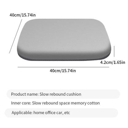 Ergonomic Memory Foam Seat Cushion – Office & Student Chair Pillow for Hemorrhoid Relief and Prolonged Sitting