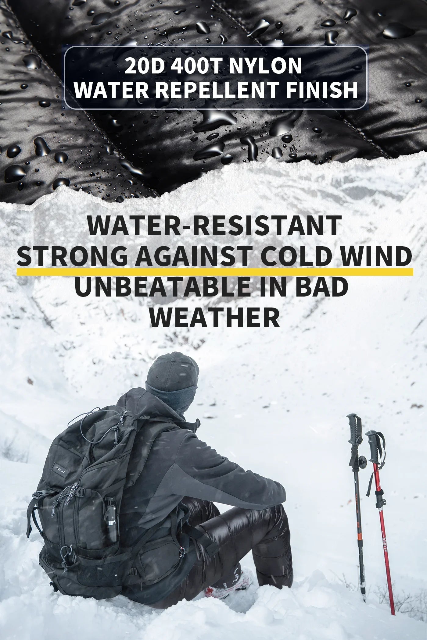 MAPLELEAF Ultralight Down Pants – 800FP Warm Winter Ski, Snow, Windproof & Waterproof Trousers for Camping & Hiking