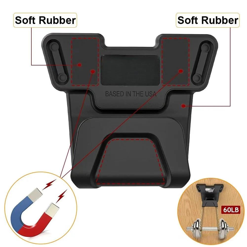 Magnetic Quick Draw Holster - Ultra Strong Concealed Mount Holder for Home, Wall & Desk Storage