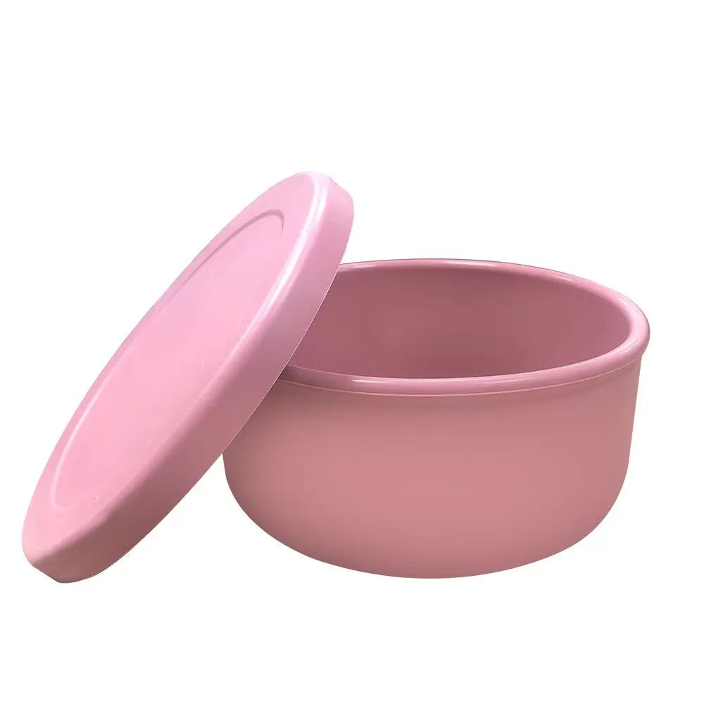 Circular Silicone Lunch Box (250ml/650ml) – Microwave Safe Fresh-Keeping Bento Box for Snacks, Salad & Meal Prep