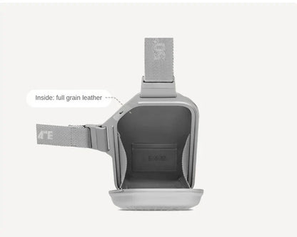 2025 RMWA Light Luxury Single-Shoulder Crossbody Bag — Vertical Aluminum-Magnesium Alloy Travel Bag, Silver Stylish Luggage
