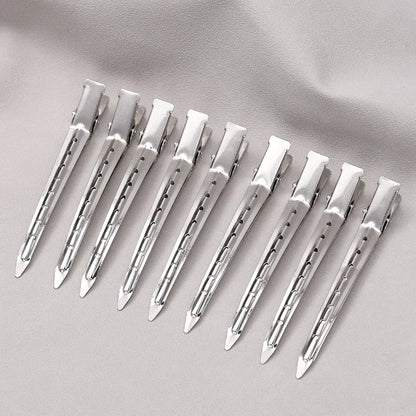Women’s Metal Hair Care Clips – Steel Hairdressing Sectioning Clamps for Styling & Barber Use