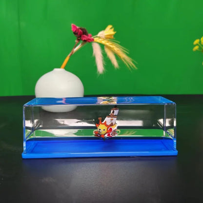 Going Merry Floating Ship Figure - Liquid Drift Boat Decor Inspired by Thousand Sunny for Home Display & Gifts