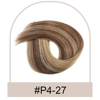 Silk Top Swiss Lace Clip-In Topper – Straight Real Human Hair Toupee with Bangs, Breathable & Soft, Blonde Color
