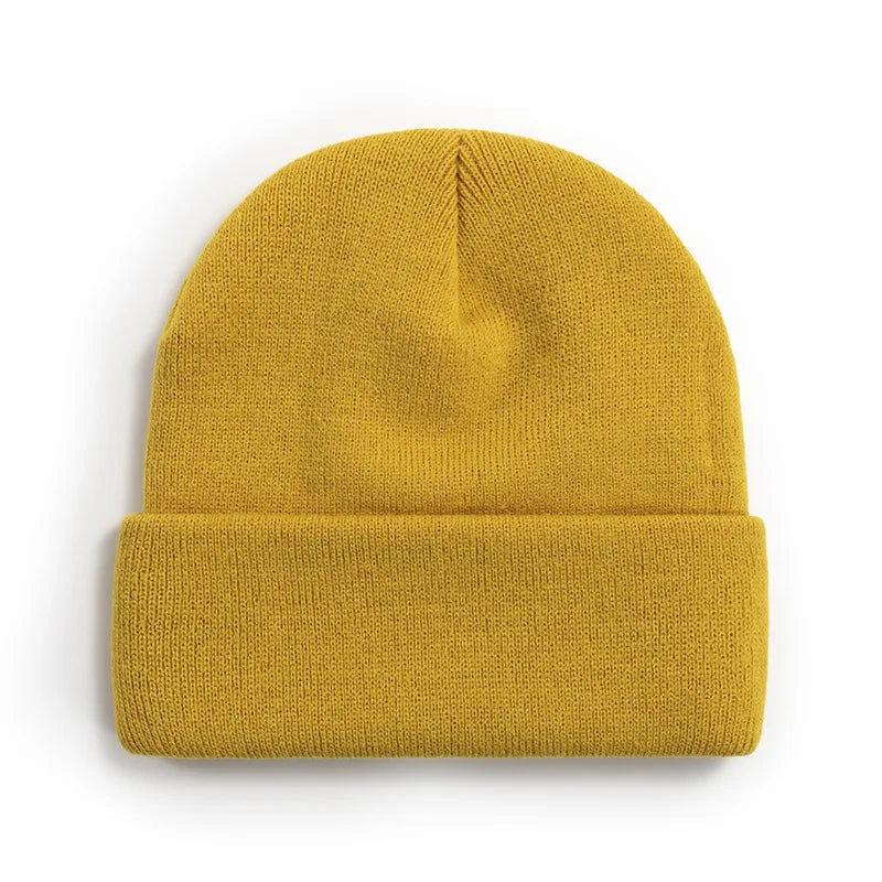 Winter Knit Beanie Hat - Warm Stretch Skull Cap for Boys Girls Adults in Black White Blue Pink & More Colors