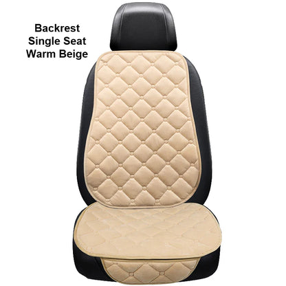 Universal Winter Warm Car Seat Cover Protector Set – 3-Piece Rear Seat Cushion & Back Cushion Auto Seat Protection for Cars, SUVs & Vans